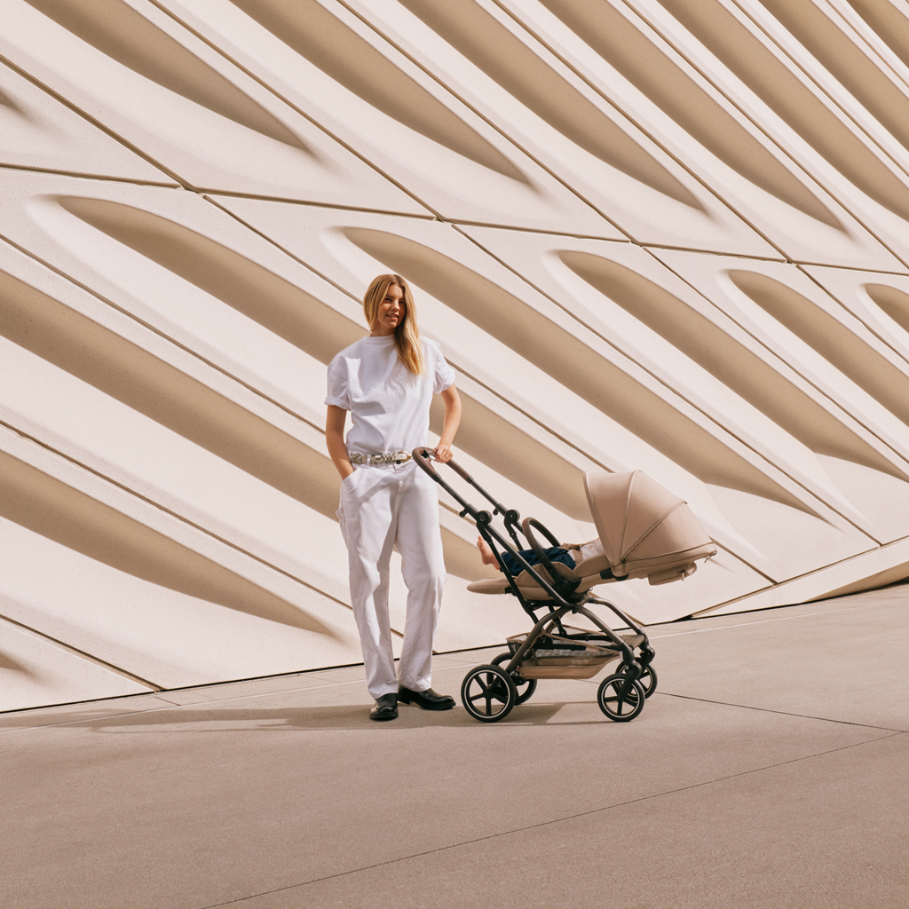 CYBEX Športový kočík Eezy S Twist+ 2 Taupe - Stormy Blue Gold