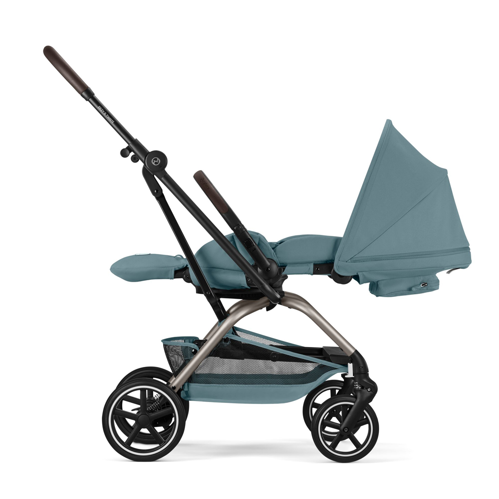 CYBEX Športový kočík Eezy S Twist+ 2 Taupe - Stormy Blue Gold