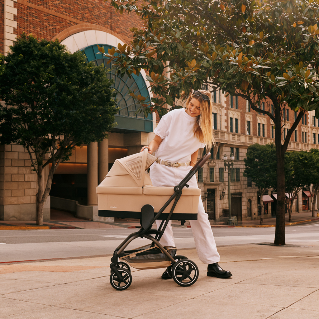 CYBEX Športový kočík Eezy S Twist+ 2 Taupe - Stormy Blue Gold