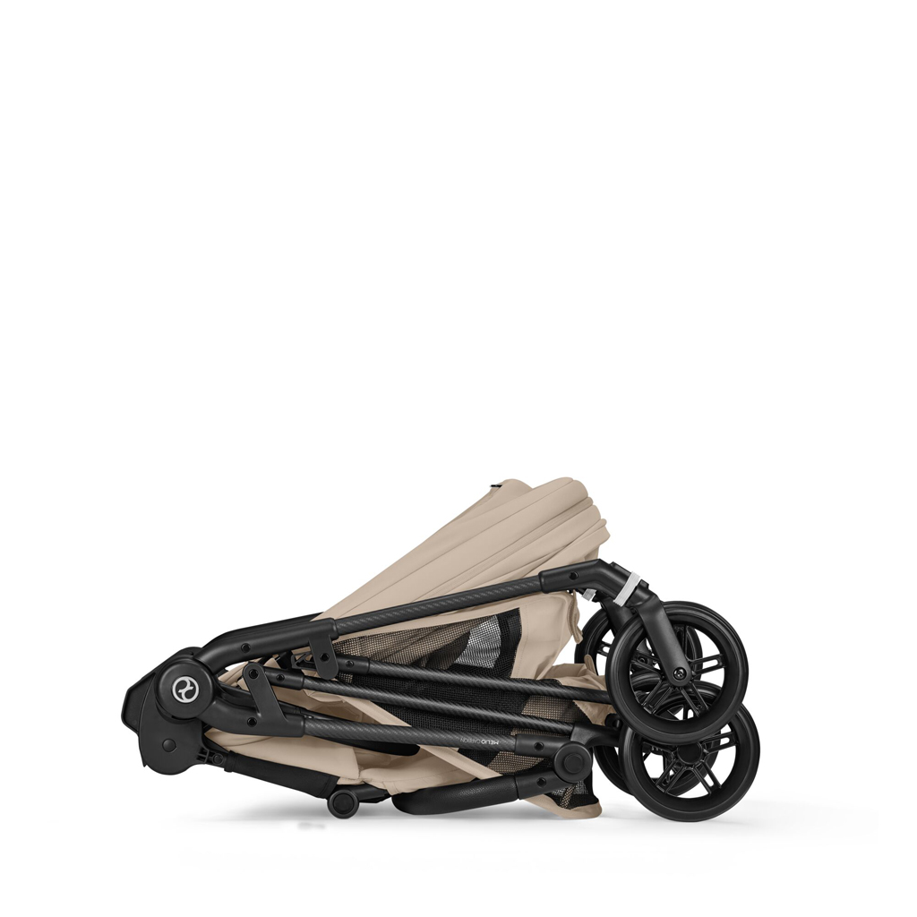 CYBEX Športový kočík Melio Carbon Almond Beige Gold