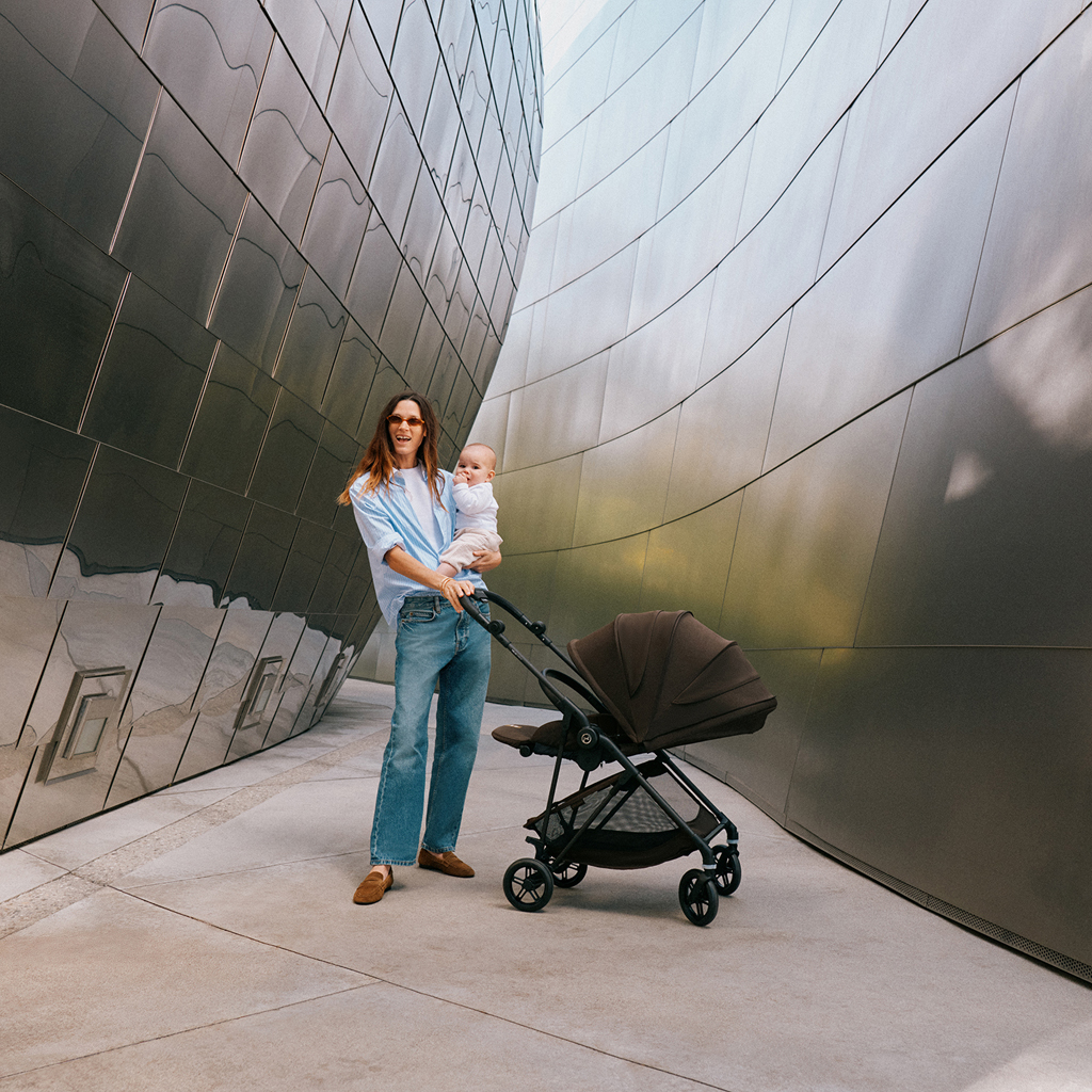 CYBEX Športový kočík Melio Carbon Cinnamon Yellow  Gold