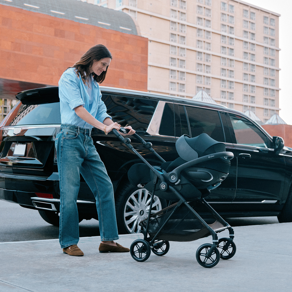 CYBEX Športový kočík Melio Carbon Cinnamon Yellow  Gold