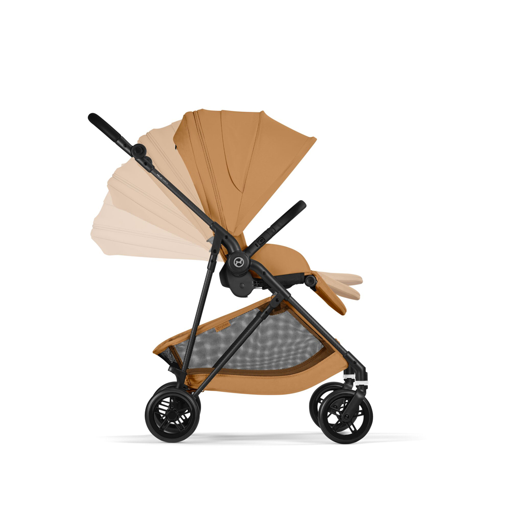 CYBEX Športový kočík Melio Carbon Cinnamon Yellow  Gold