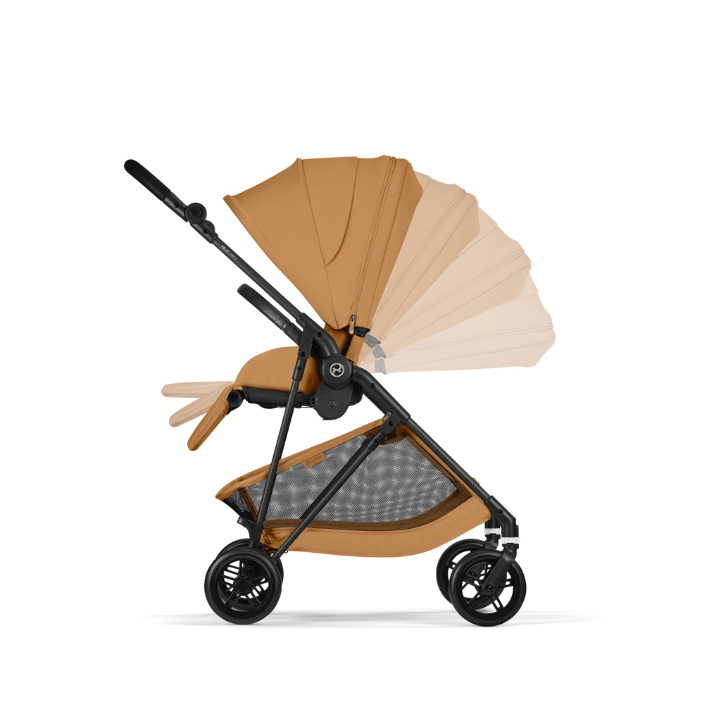 CYBEX Športový kočík Melio Carbon Cinnamon Yellow  Gold