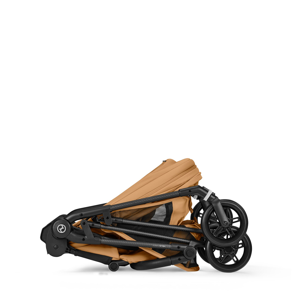 CYBEX Športový kočík Melio Carbon Cinnamon Yellow  Gold