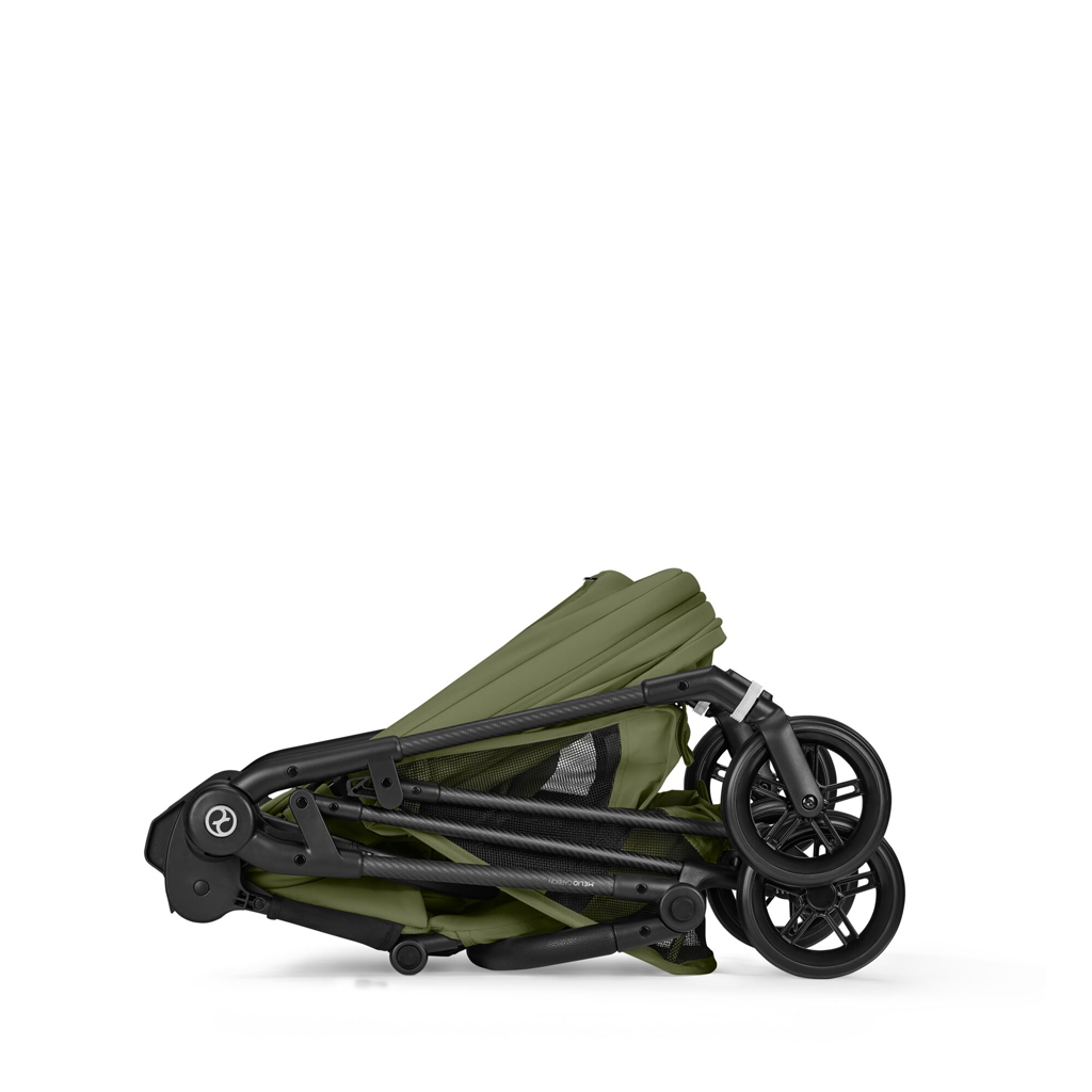 CYBEX Športový kočík Melio Carbon Moss Green Gold