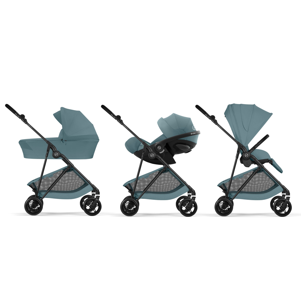 CYBEX Športový kočík Melio Carbon Stormy Blue Gold