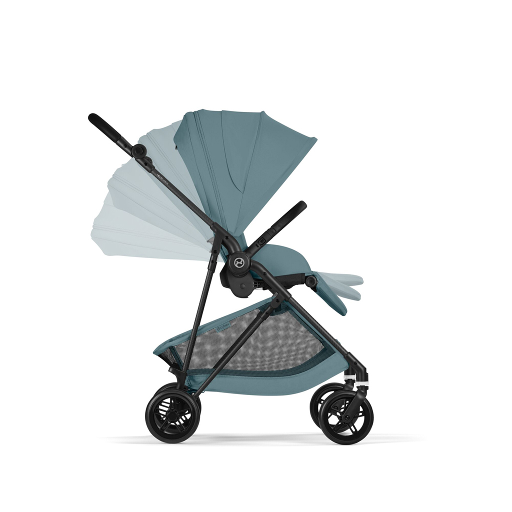 CYBEX Športový kočík Melio Carbon Stormy Blue Gold
