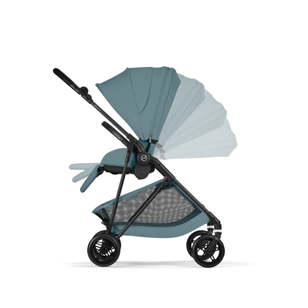 CYBEX Športový kočík Melio Carbon Stormy Blue Gold