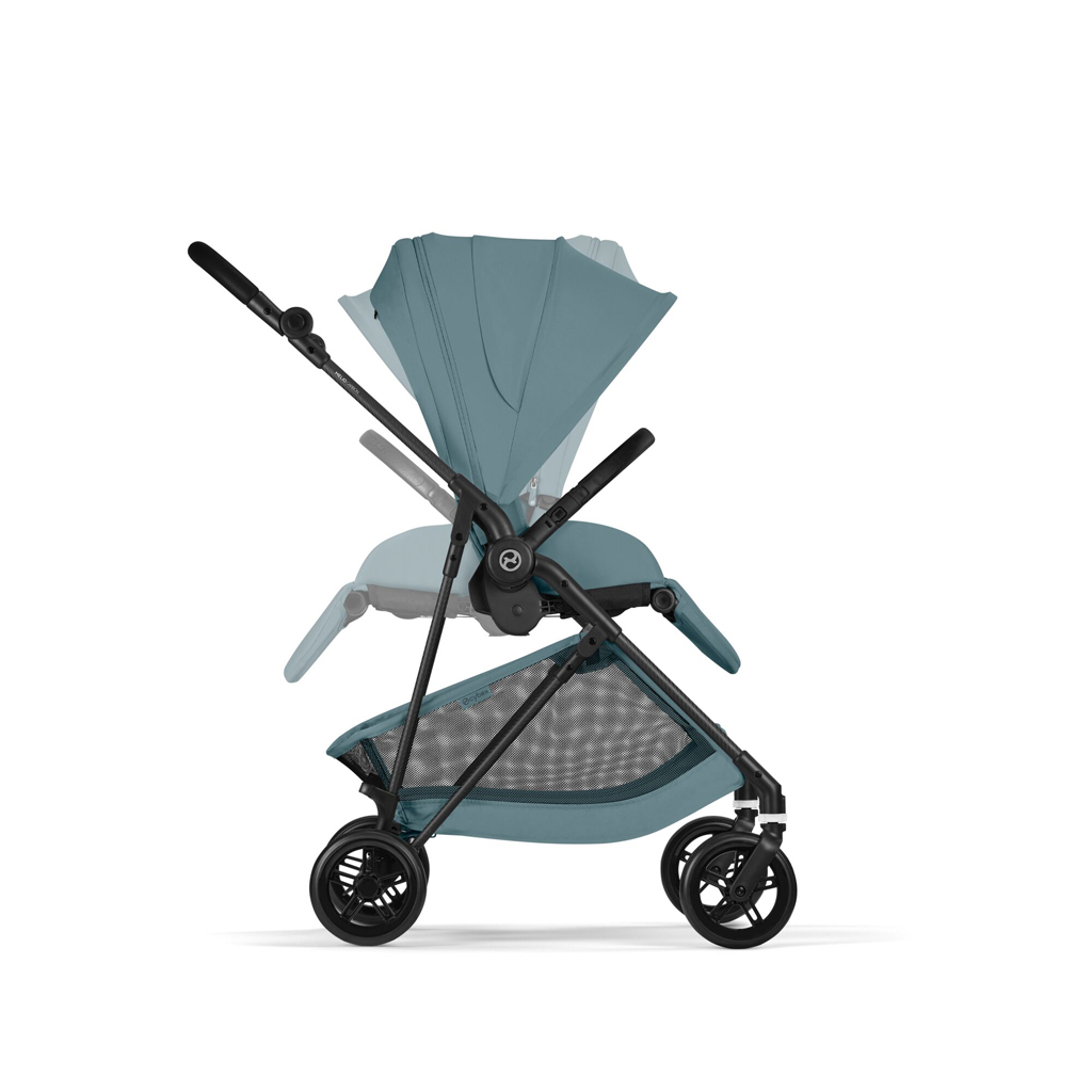 CYBEX Športový kočík Melio Carbon Stormy Blue Gold