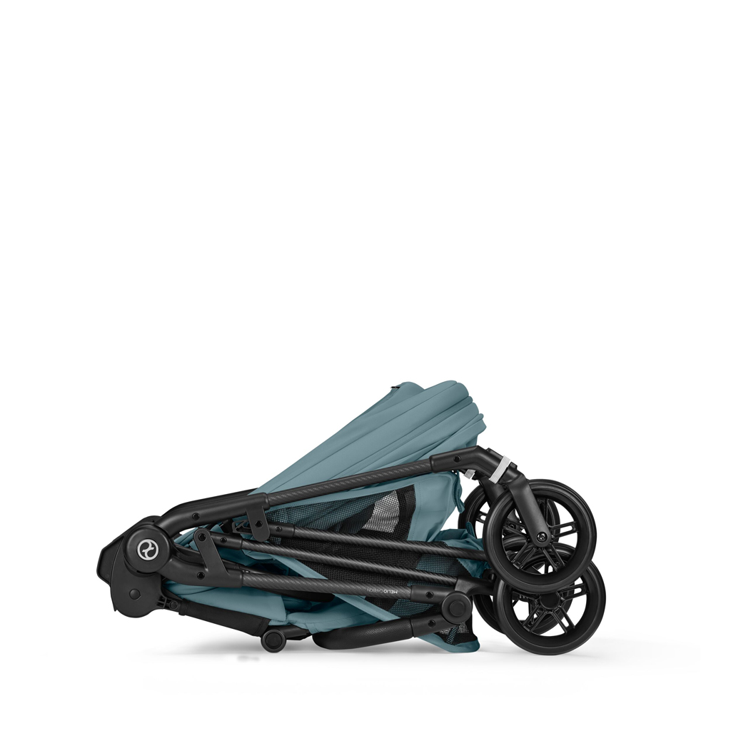 CYBEX Športový kočík Melio Carbon Stormy Blue Gold
