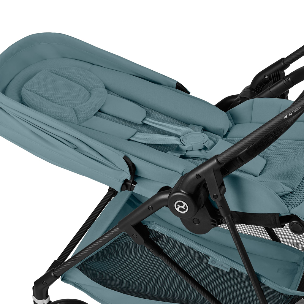 CYBEX Športový kočík Melio Carbon Stormy Blue Gold