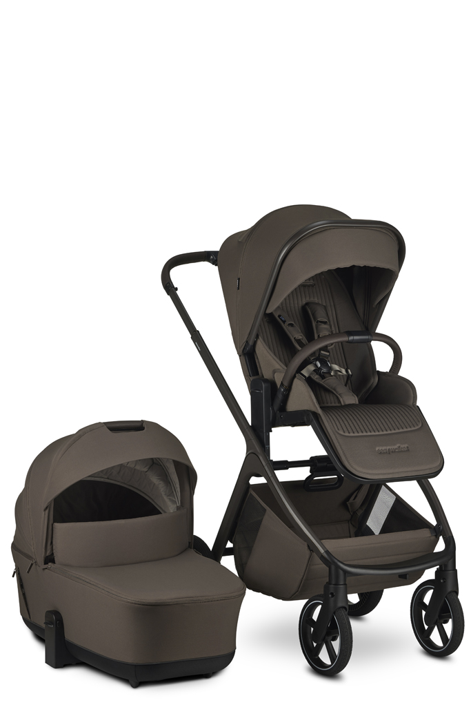EASYWALKER Kočík kombinovaný Zoey Chestnut Brown + CBX By CYBEX Aton B2 i-Size + základňa