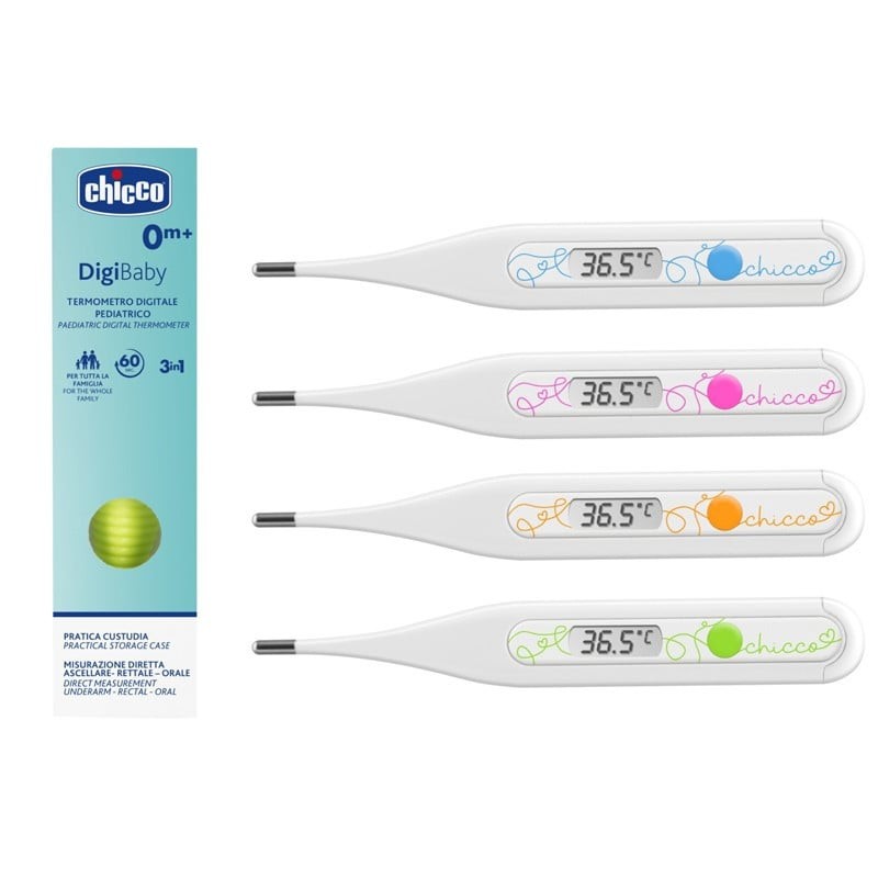 CHICCO Teplomer digitálny Digi Baby oranžový