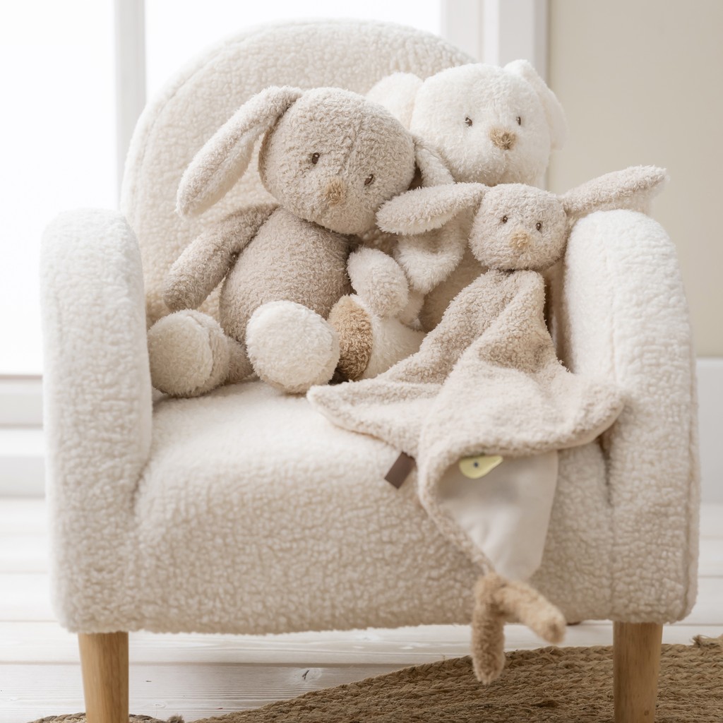 NATTOU Hračka plyšová Teddy zajačik 34 cm, 0m+