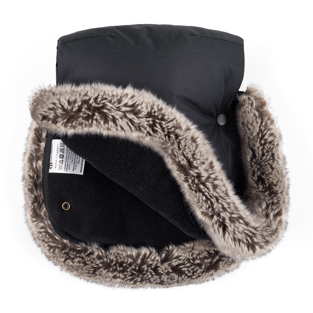 PETITE&amp;MARS Rukávnik / rukavice Furry Forever Black