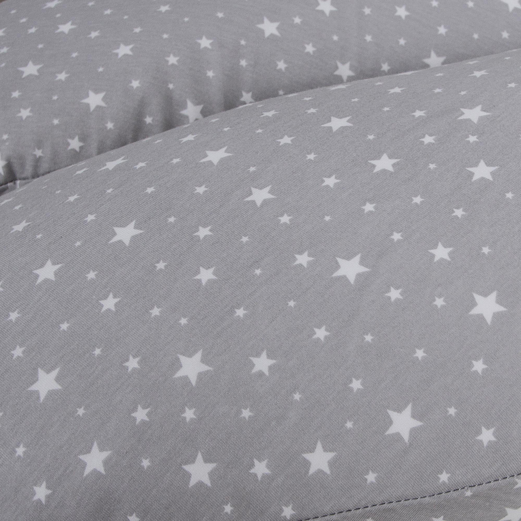 CEBA Vankúš na dojčenie Cebuška Multi Žerzej Grey Stars 190 cm