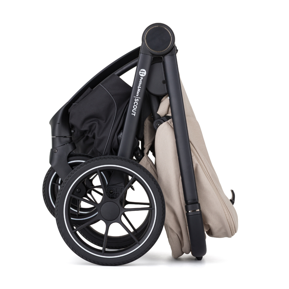 PETITE&amp;MARS Kočík kombinovaný SCOUT 3v1 Anthracite Moon s Core Pro i-Size