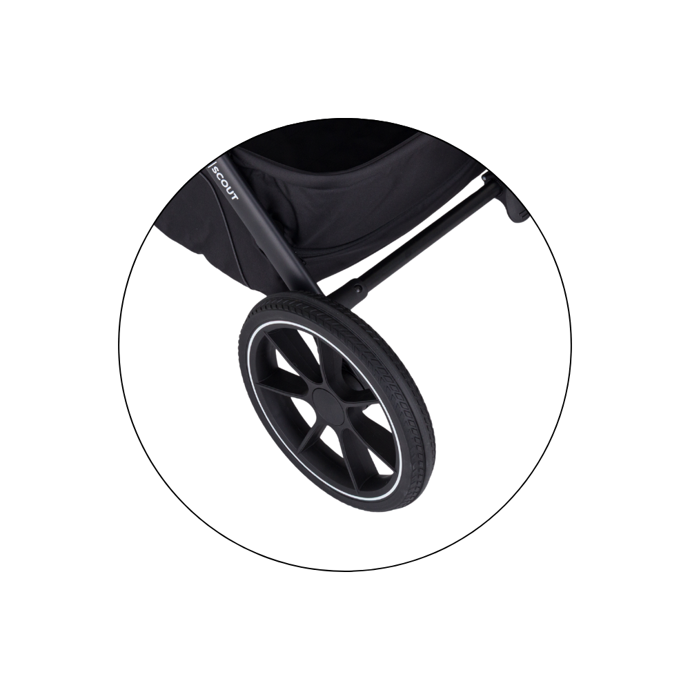 PETITE&amp;MARS Kočík kombinovaný SCOUT 3v1 Anthracite Moon s Core Pro i-Size