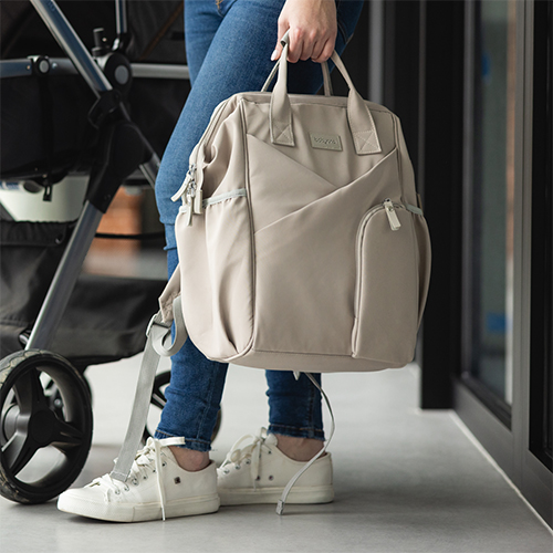 BABYONO Taška prebaľovacia/batoh Modern Style beige