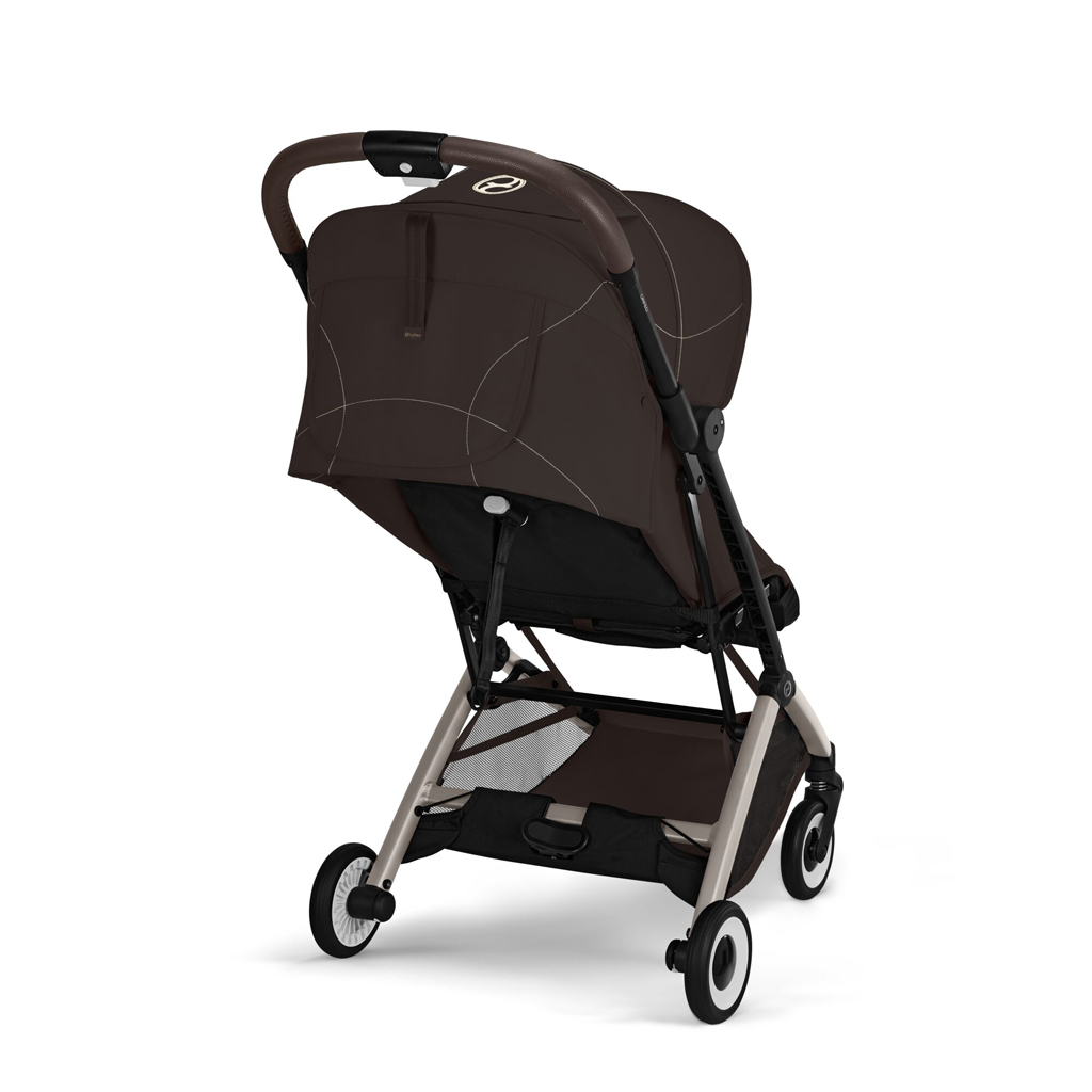 CYBEX Golfový kočík Orfeo Chocolate Brown Gold (Taupe Frame) Gold