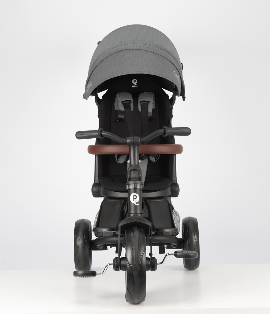 QPLAY Trojkolka Comfo Max Grey, 7v1, vek 10-72 mesiacov
