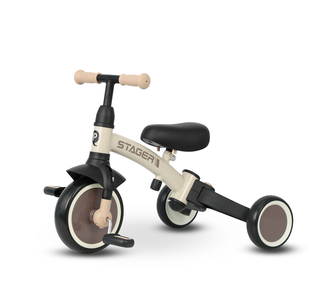 QPLAY Trojkolka Stager 3v1 Brown, 2-6 rokov