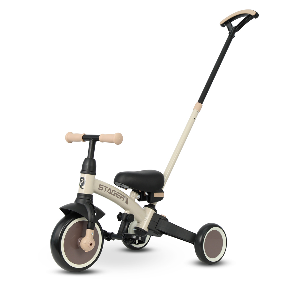 QPLAY Trojkolka Stager 3v1 Brown, 2-6 rokov