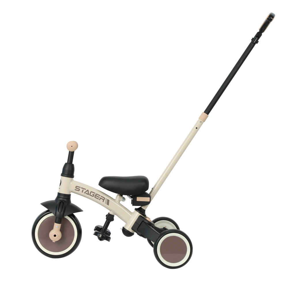 QPLAY Trojkolka Stager 3v1 Brown, 2-6 rokov