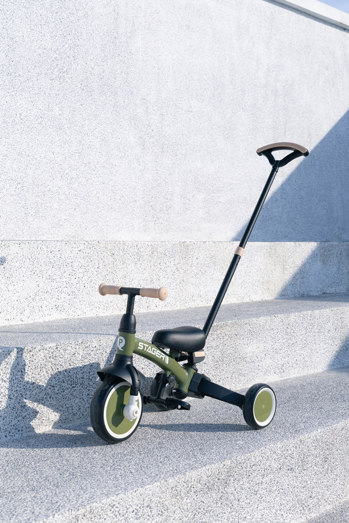 QPLAY Trojkolka Stager 3v1 Green, 2-6 rokov