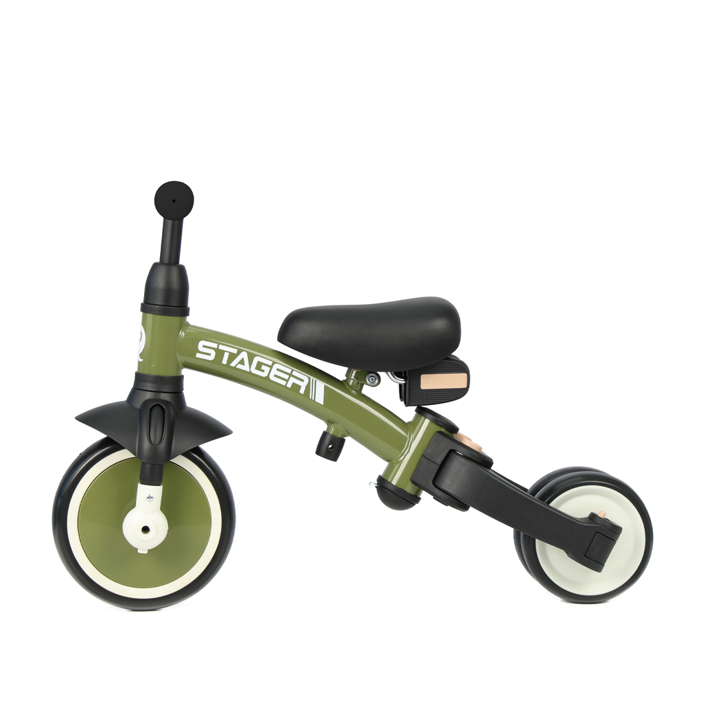 QPLAY Trojkolka Stager 3v1 Green, 2-6 rokov