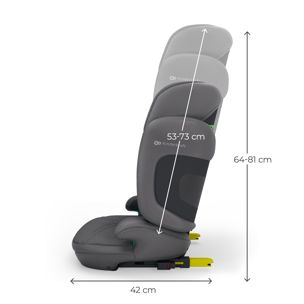 KINDERKRAFT Autosedačka Xpand 2 Pro (100 do 150 cm) Grey