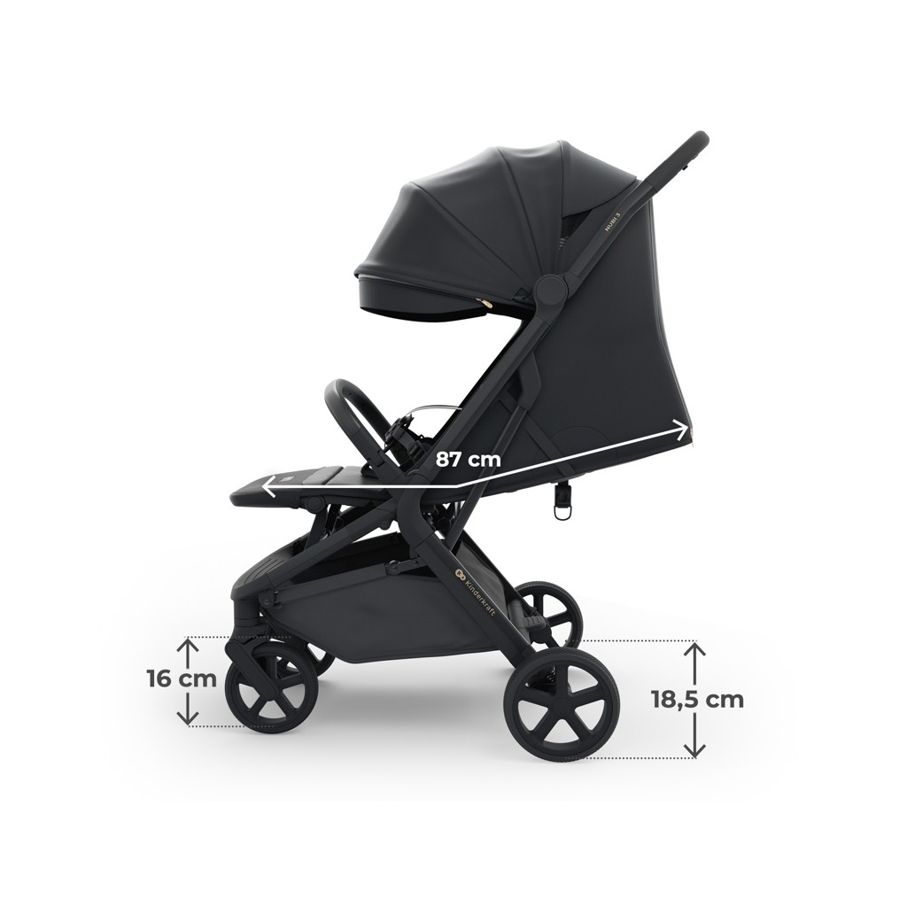 KINDERKRAFT SELECT Kočík športový Nubi 3 Midnight Black