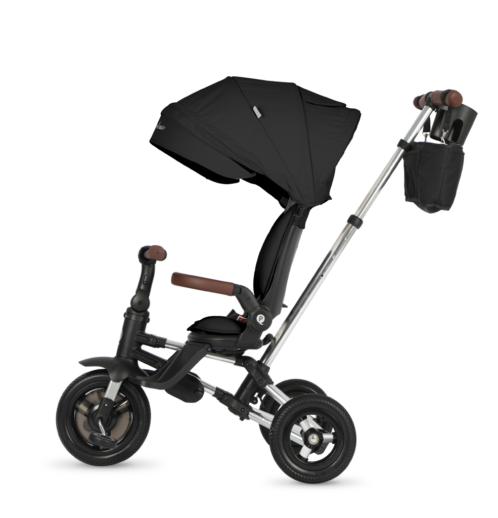 QPLAY Trojkolka Nova Deluxe 5v1 Black, 10-72 mesiacov