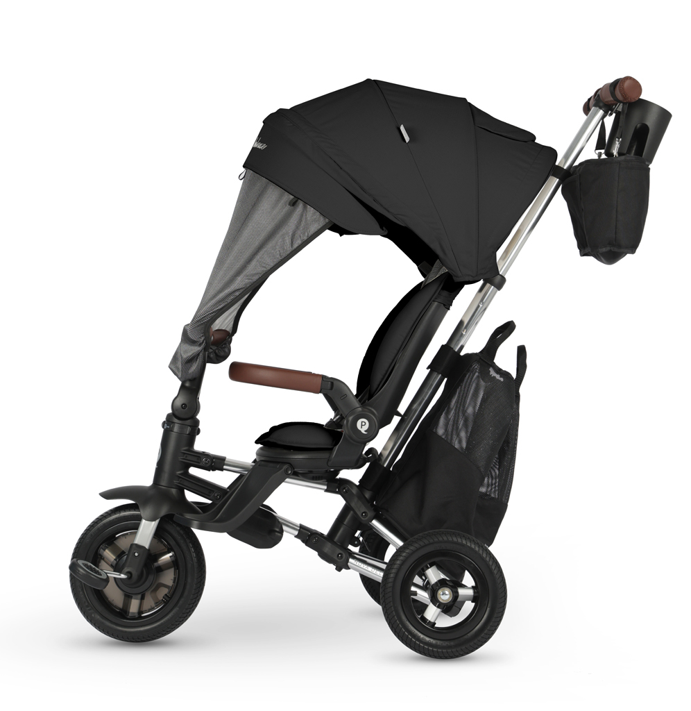 QPLAY Trojkolka Nova Deluxe 5v1 Black, 10-72 mesiacov
