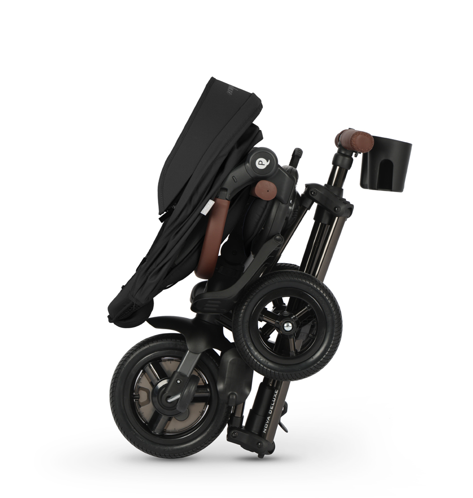 QPLAY Trojkolka Nova Deluxe 5v1 Black, 10-72 mesiacov