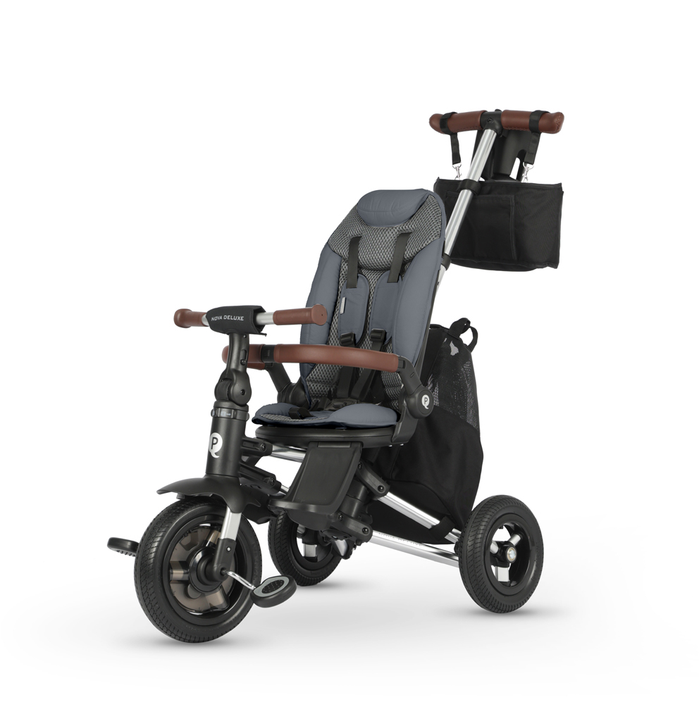 QPLAY Trojkolka Nova Deluxe 5v1 Grey, 10-72 mesiacov
