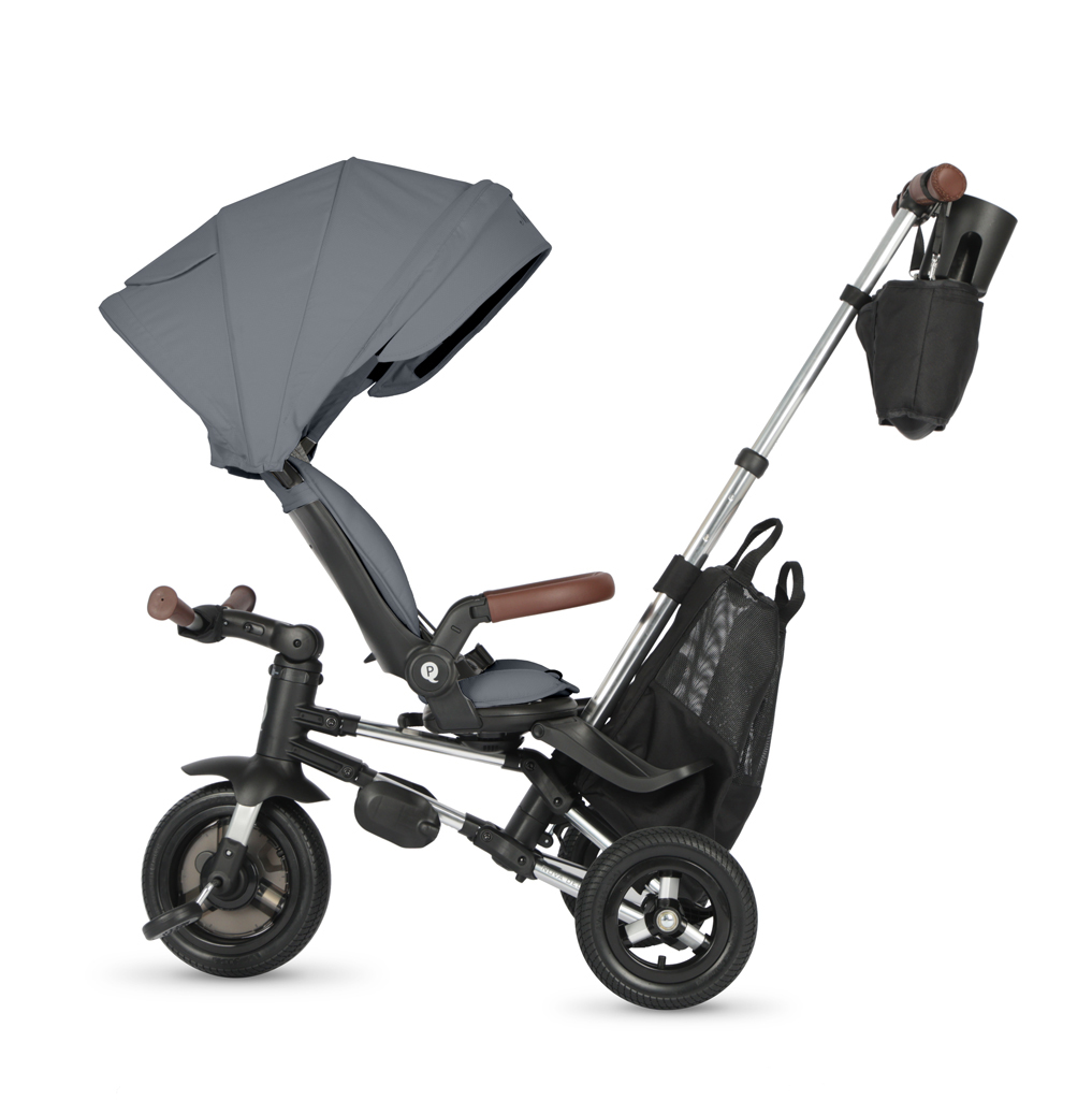QPLAY Trojkolka Nova Deluxe 5v1 Grey, 10-72 mesiacov