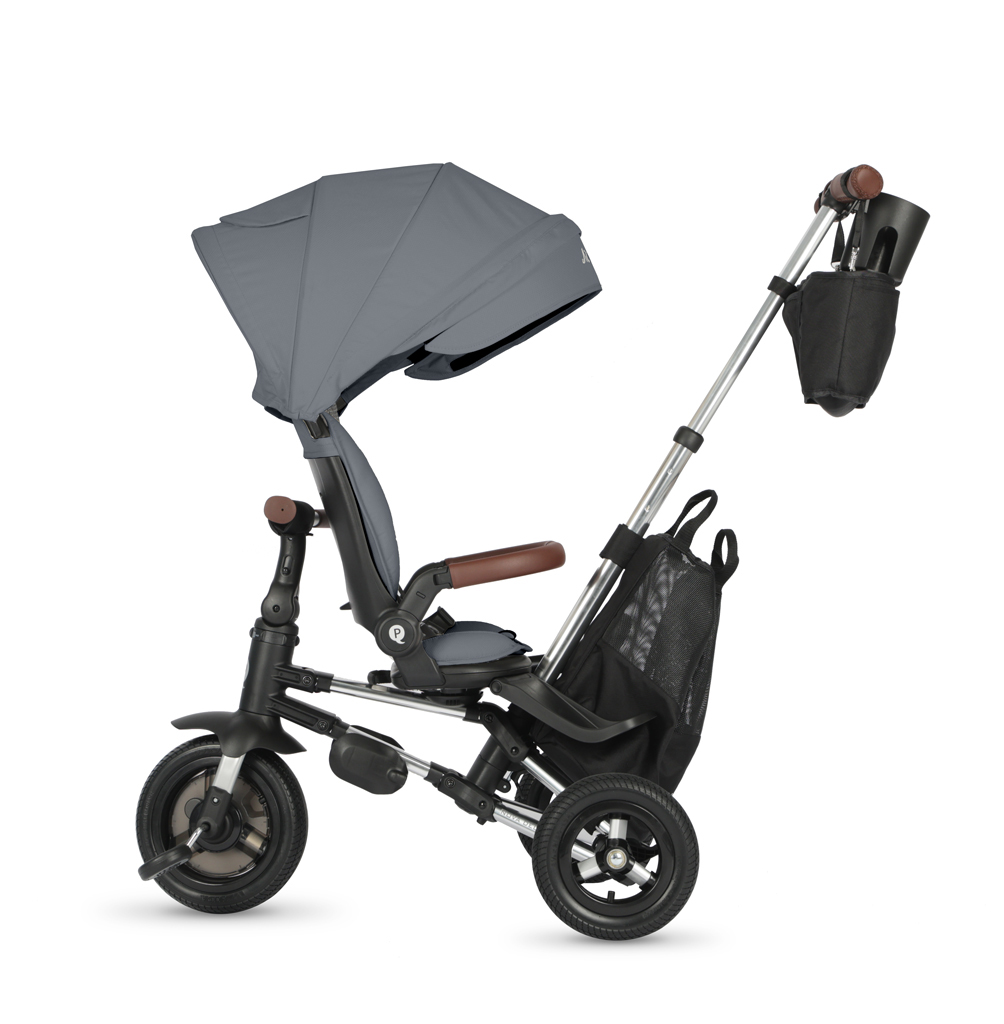 QPLAY Trojkolka Nova Deluxe 5v1 Grey, 10-72 mesiacov
