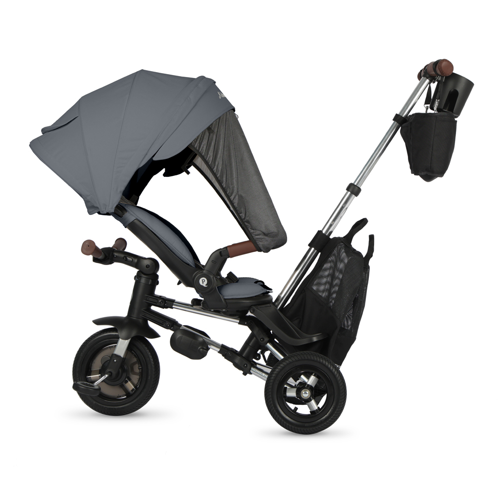QPLAY Trojkolka Nova Deluxe 5v1 Grey, 10-72 mesiacov