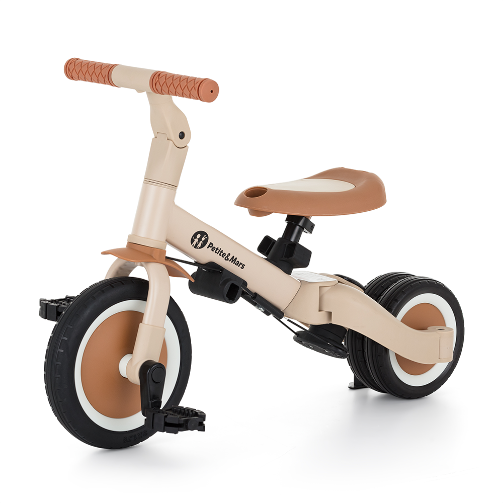 PETITE&amp;MARS Trojkolka multifunkčná 5v1 Turbo Plus Desert Sand