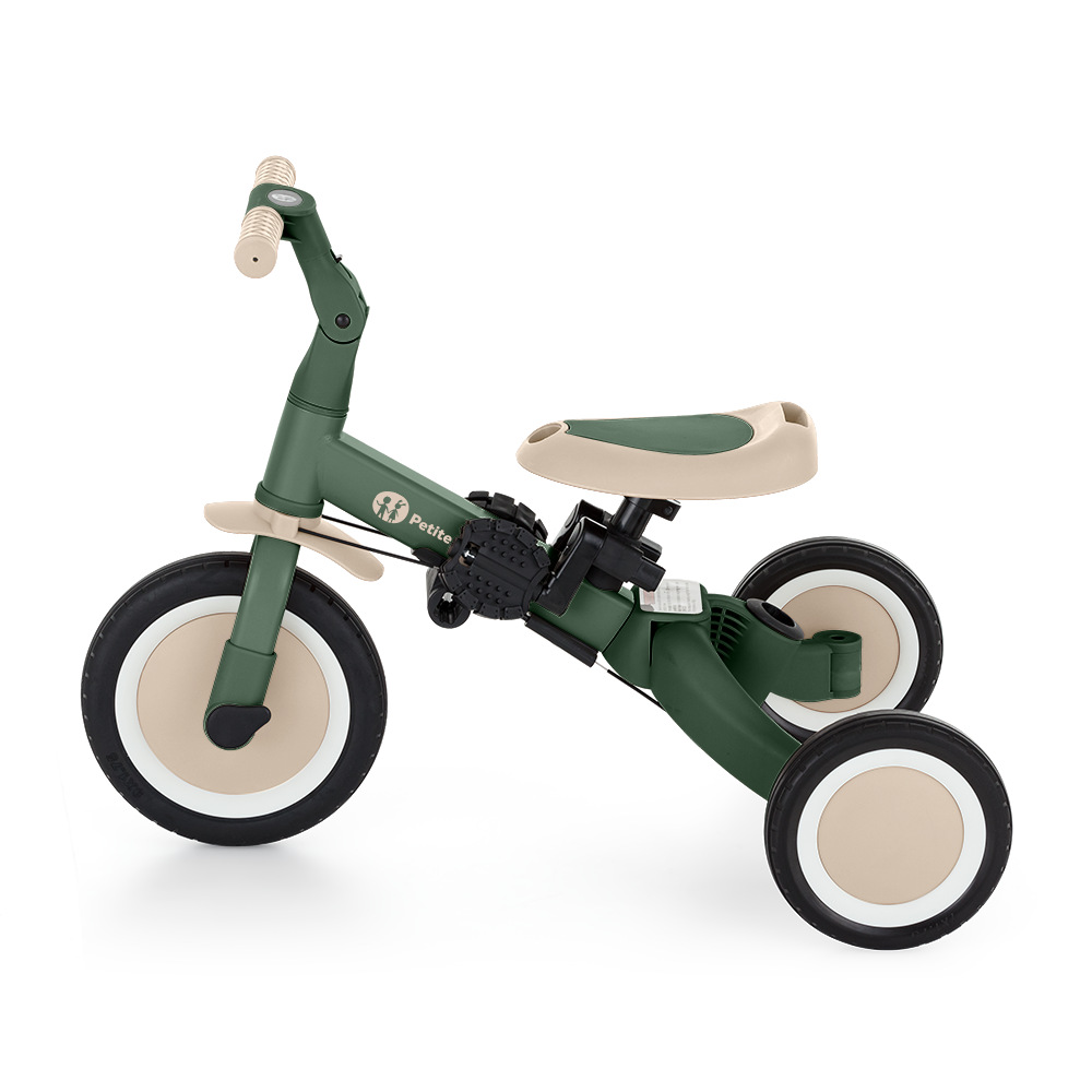 PETITE&amp;MARS Trojkolka multifunkčná 5v1 Turbo Plus Misty Green