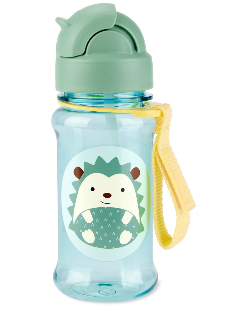SKIP HOP Zoo tritan Fľaša so slamkou 355ml Ježko 12m+