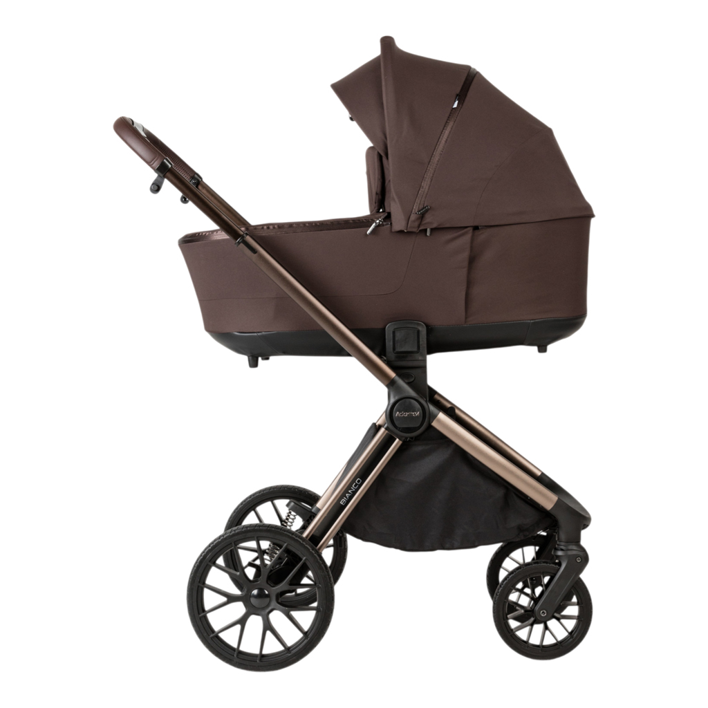ADAMEX Kočík kombinovaný Bianco 13 Chocolate Brown