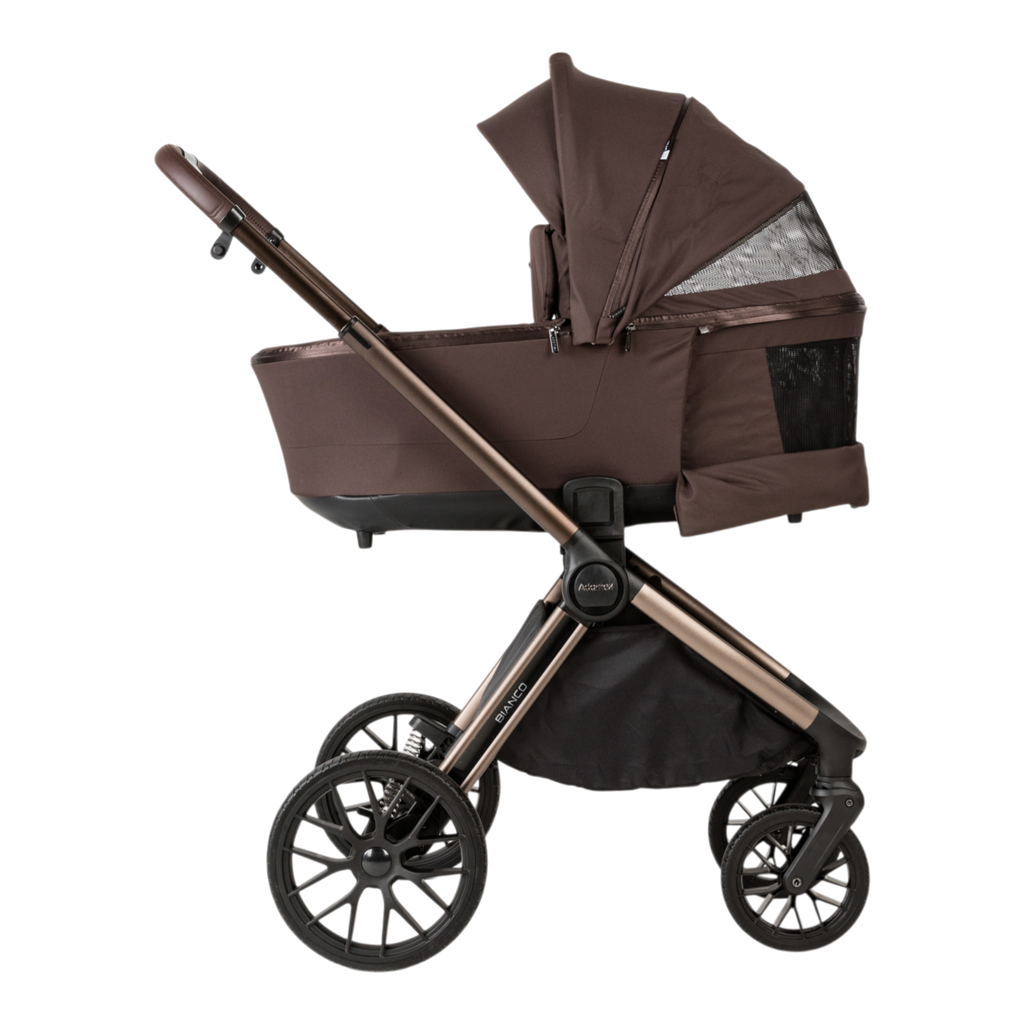 ADAMEX Kočík kombinovaný Bianco 13 Chocolate Brown