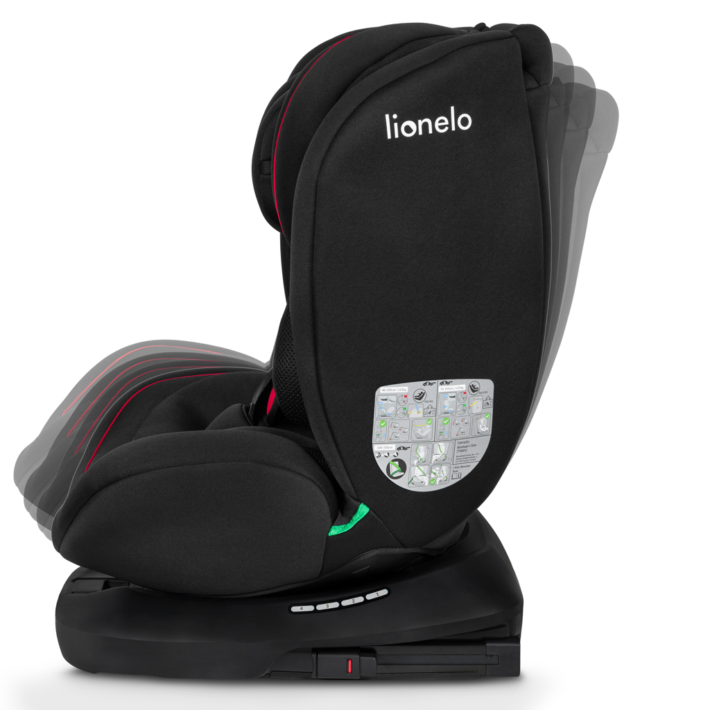 LIONELO Autosedačka Bastiaan i-Size (40-150 cm) Black Red