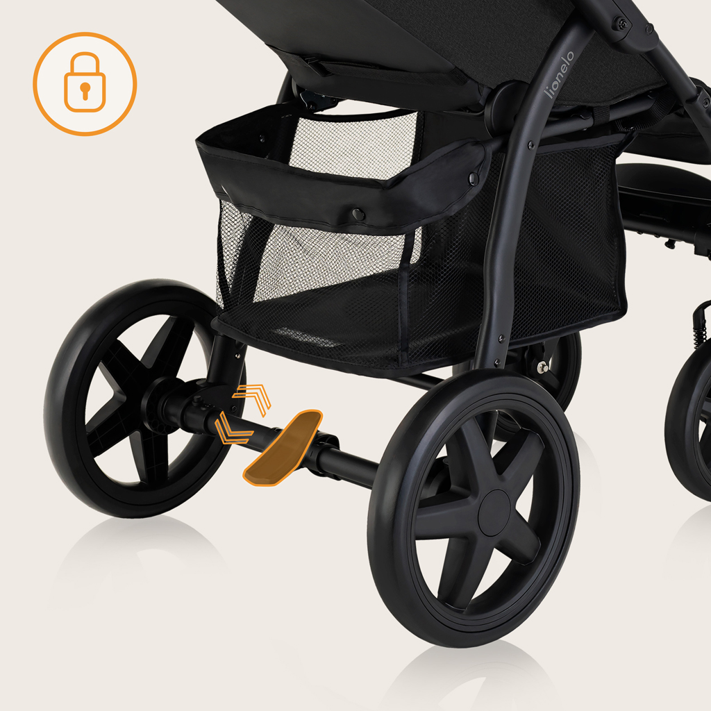 LIONELO Kočík športový Annet Plus Black Carbon
