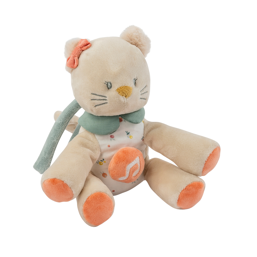 NATTOU Mačička plyšová hudobná Lana 23 cm Mila, Zoe &amp; Lana