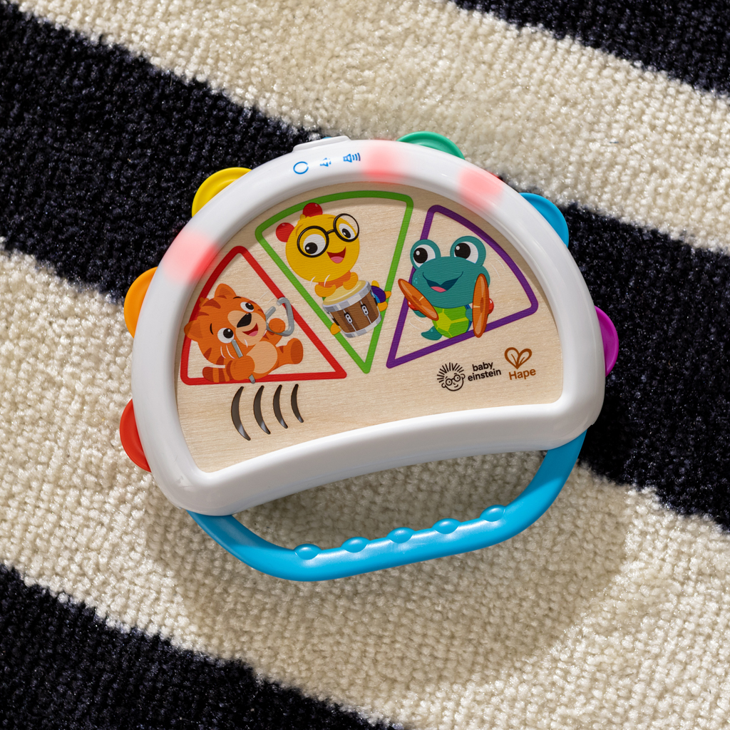 BABY EINSTEIN Hračka hudobná tamburína Tap &amp; Shake™ Magic Touch™ HAPE 6m+