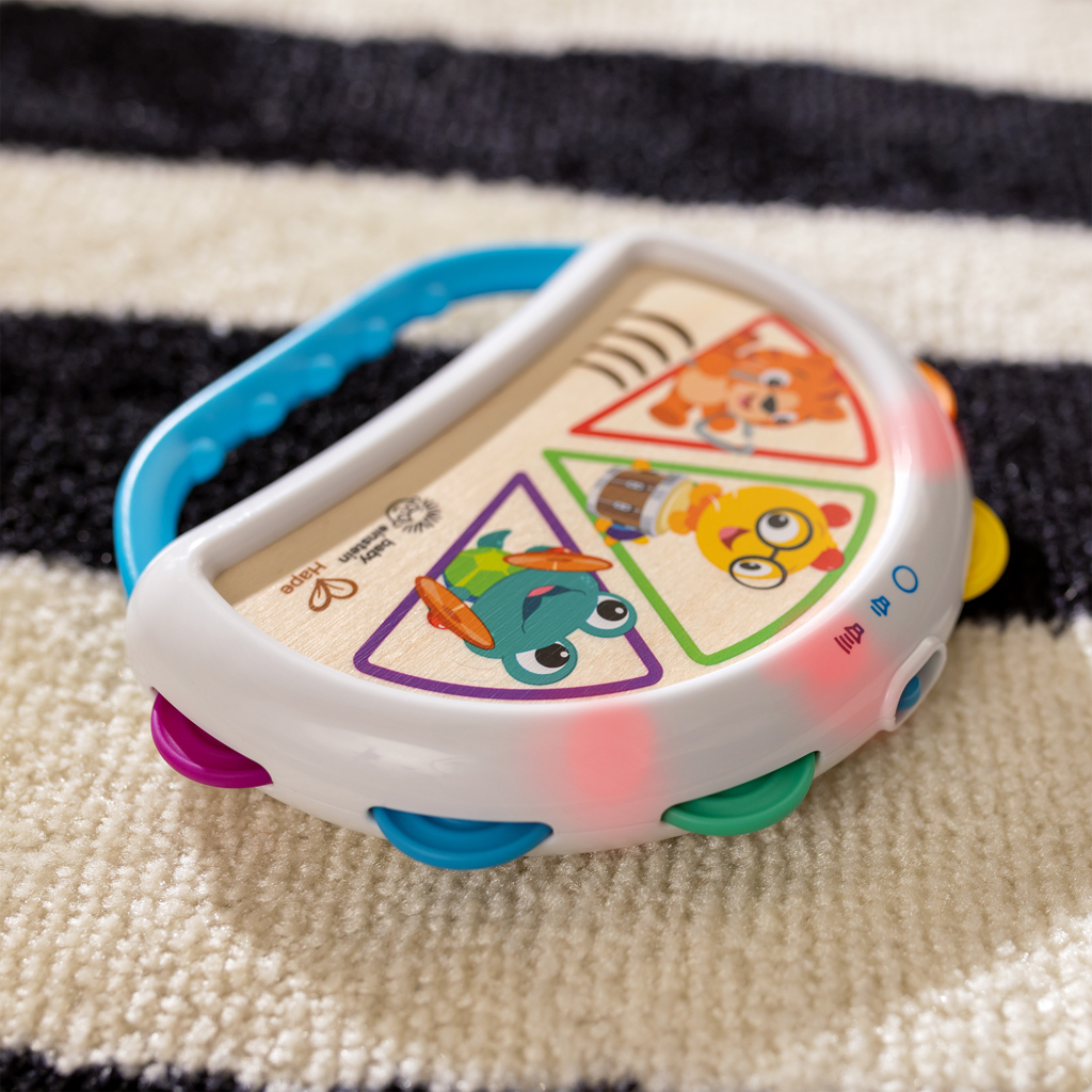 BABY EINSTEIN Hračka hudobná tamburína Tap &amp; Shake™ Magic Touch™ HAPE 6m+